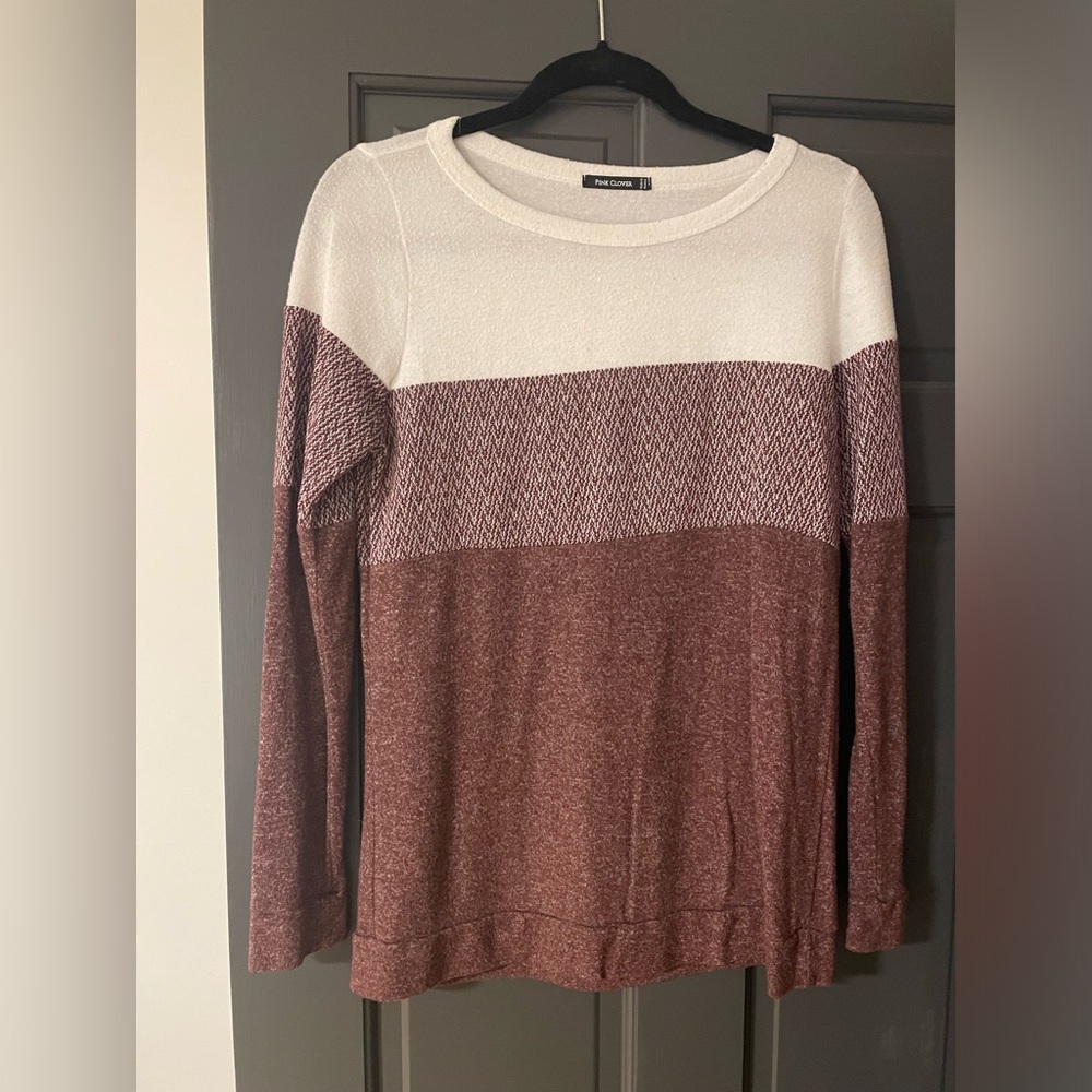 Pink clover sweater